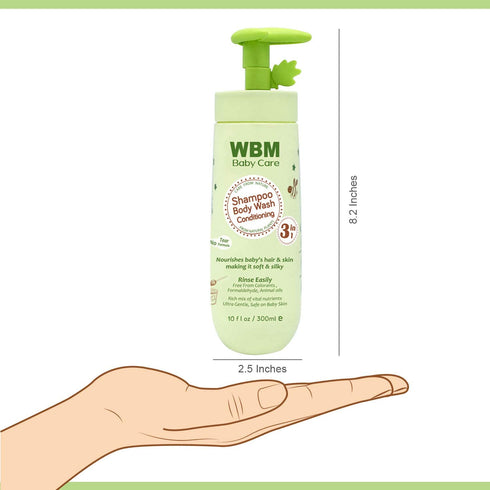 3-in-1 Baby Shampoo, Body Wash & Conditioner | WBM Baby Care